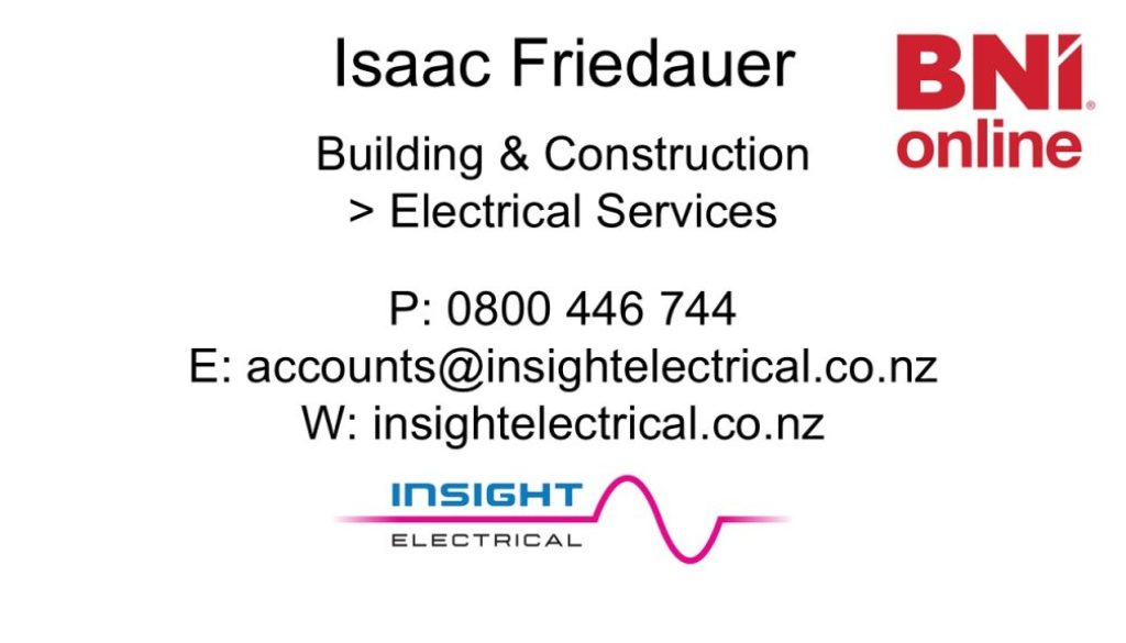 Isaac Friedauer Insight Electrical