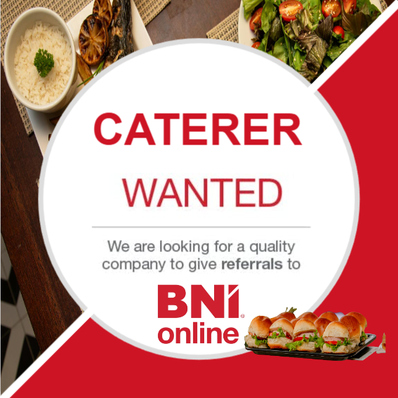 Christchurch caterers looking for a BNI chapter can join our online group, meeting weekly on Zoom with referral opportunities.