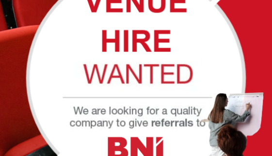 Christchurch venue hire businesses looking for a BNI chapter can join our online group, meeting weekly on Zoom with referral opportunities.