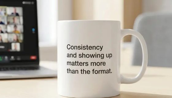 Online business networking gives better results than face-to-face meetings through weekly consistency, zero travel time & nationwide access.